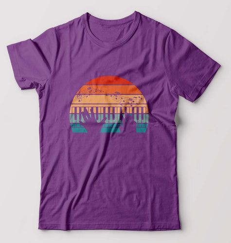 Piano T-Shirt for Men-Purple-Ektarfa.online