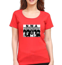 Load image into Gallery viewer, Niggaz Wit Attitudes (NWA) Hip Hop T-Shirt for Women-Red-Ektarfa.online
