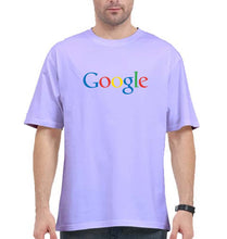 Load image into Gallery viewer, Google Oversized T-Shirt for Men-Lavender-Ektarfa.online
