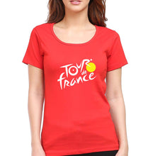 Load image into Gallery viewer, Tour de France T-Shirt for Women-Red-Ektarfa.online
