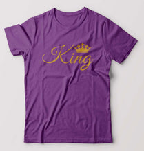Load image into Gallery viewer, King T-Shirt for Men-Purple-Ektarfa.online
