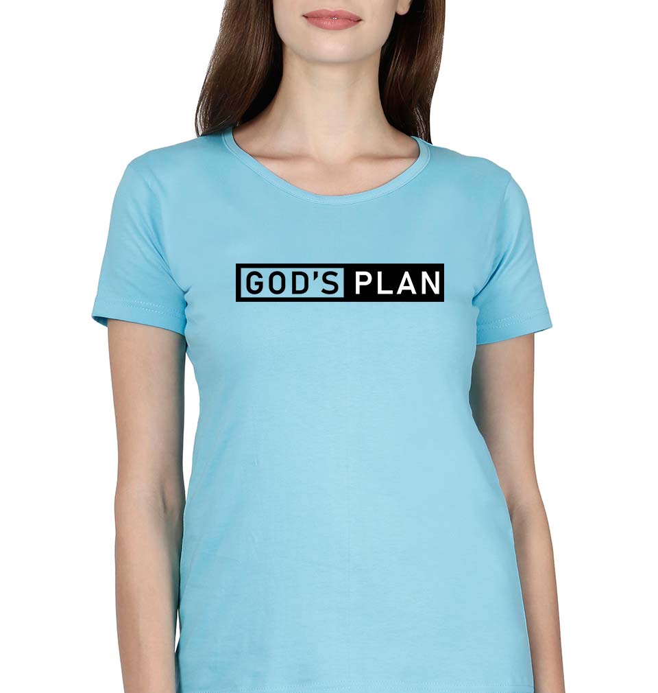 God's plan T-Shirt for Women-SkyBlue-Ektarfa.online