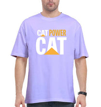 Load image into Gallery viewer, Cat Power Oversized T-Shirt for Men-Lavender-Ektarfa.online
