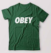 Load image into Gallery viewer, Obey T-Shirt for Men-Bottle Green-Ektarfa.online
