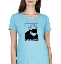 Load image into Gallery viewer, Gojo Satoru Anime T-Shirt for Women-Sky Blue-Ektarfa.online
