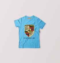 Load image into Gallery viewer, Porsche Logo Kids T-Shirt for Boy/Girl-Light Blue-Ektarfa.online

