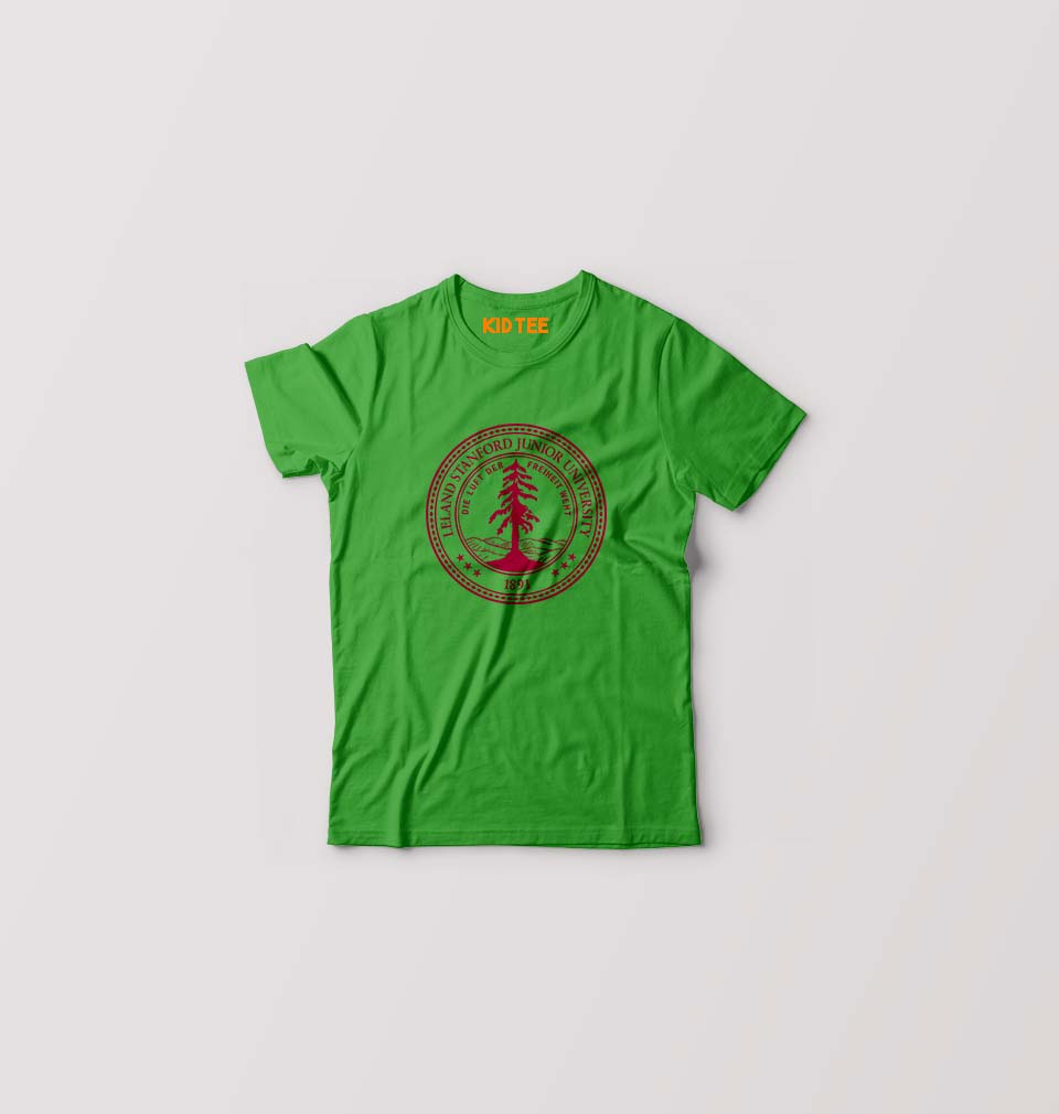 Stanford Kids T-Shirt for Boy/Girl-Flag Green-Ektarfa.online