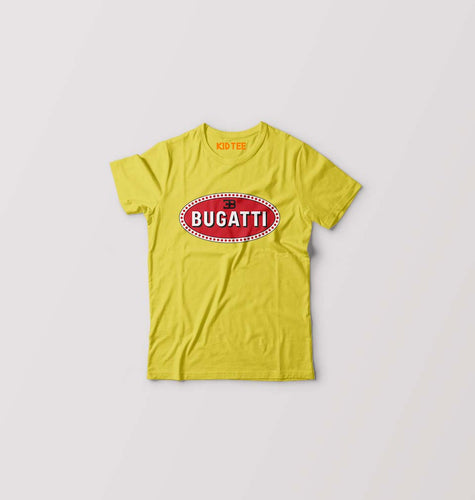 Bugatti Kids T-Shirt for Boy/Girl-Yellow-Ektarfa.online