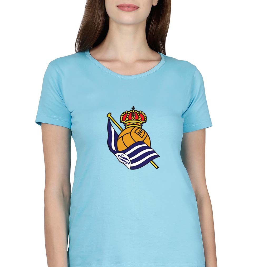 Real-Sociedad T-Shirt for Women-SkyBlue-Ektarfa.online