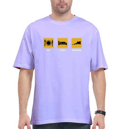 Snooker Oversized T-Shirt for Men-Lavender-Ektarfa.online