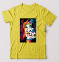 Load image into Gallery viewer, Janis Joplin T-Shirt for Men-Yellow-Ektarfa.online
