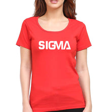 Load image into Gallery viewer, Sigma T-Shirt for Women-Red-Ektarfa.online
