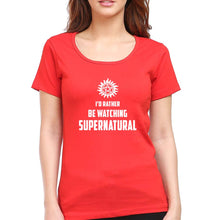 Load image into Gallery viewer, Supernatural T-Shirt for Women-Red-Ektarfa.online
