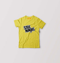 Load image into Gallery viewer, Spy Ninja Kids T-Shirt for Boy/Girl-Mustard Yellow-Ektarfa.online
