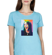 Load image into Gallery viewer, Billie Eilish T-Shirt for Women-SkyBlue-Ektarfa.online
