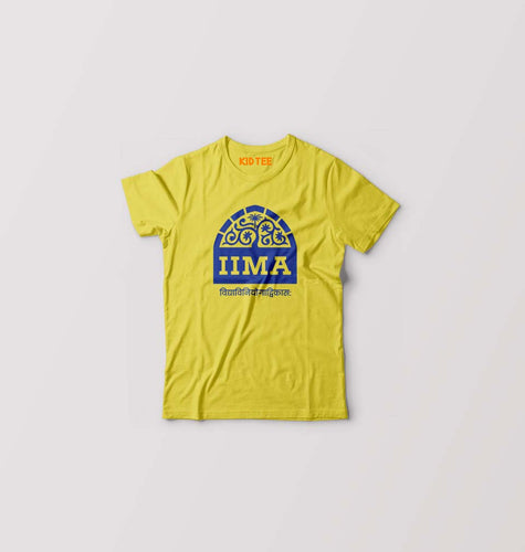 IIMA Ahmedabad Kids T-Shirt for Boy/Girl-Yellow-Ektarfa.online