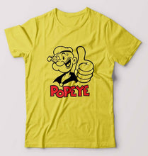 Load image into Gallery viewer, Popeye T-Shirt for Men-Yellow-Ektarfa.online

