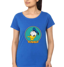 Load image into Gallery viewer, Donald Duck T-Shirt for Women-Royal Blue-Ektarfa.online
