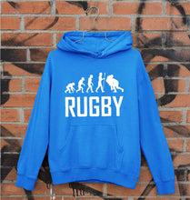 Load image into Gallery viewer, Rugby Evolution Unisex Hoodie for Men/Women-Royal Blue-Ektarfa.online
