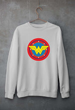 Load image into Gallery viewer, Wonder Woman Superhero Unisex Sweatshirt for Men/Women-Grey Melange-Ektarfa.online
