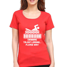 Load image into Gallery viewer, Swimming T-Shirt for Women-Red-Ektarfa.online
