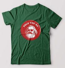 Load image into Gallery viewer, Karl Marx T-Shirt for Men-Bottle Green-Ektarfa.online
