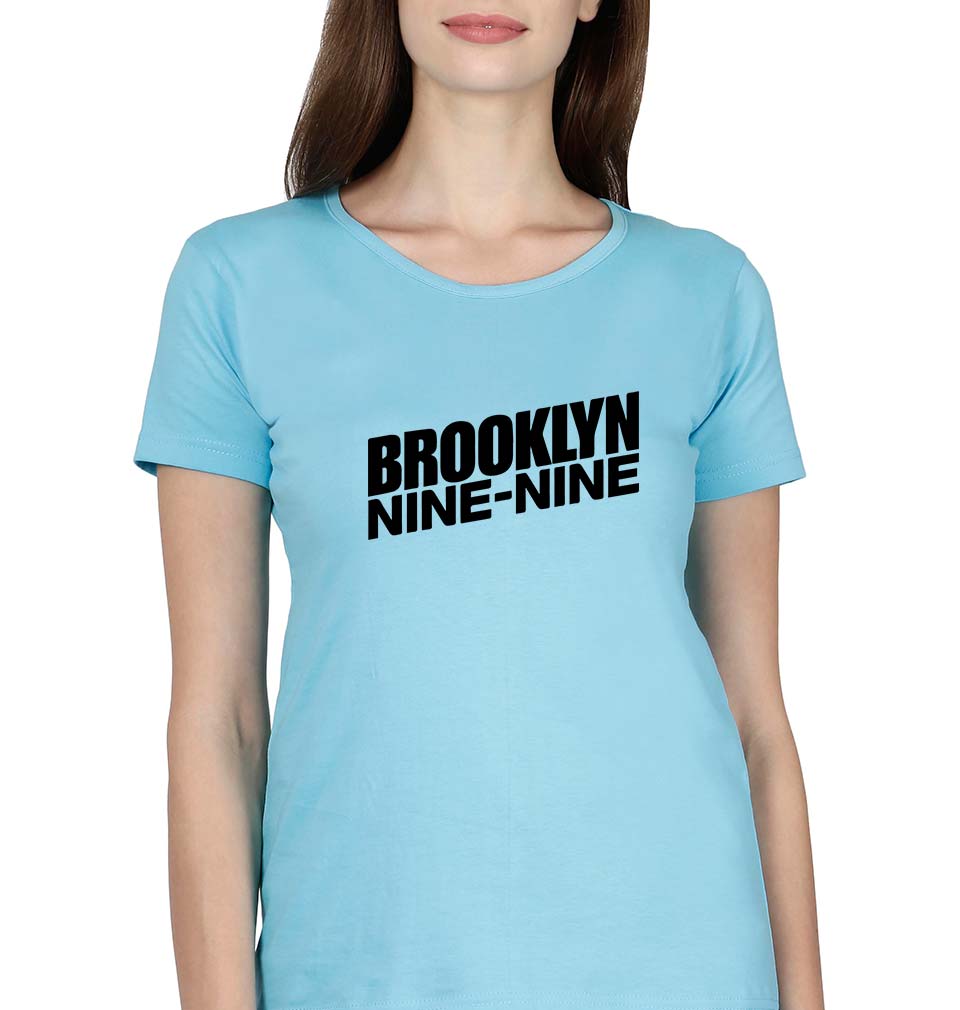 Brooklyn Nine-Nine T-Shirt for Women-SkyBlue-Ektarfa.online