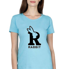 Load image into Gallery viewer, Rabbit Bunny T-Shirt for Women-Light Blue-Ektarfa.online
