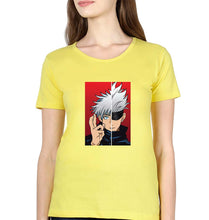 Load image into Gallery viewer, Sukuna Anime T-Shirt for Women-Yellow-Ektarfa.online
