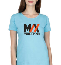 Load image into Gallery viewer, Max Verstappen T-Shirt for Women-XS(32 Inches)-SkyBlue-Ektarfa.online
