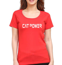 Load image into Gallery viewer, Cat Power T-Shirt for Women-Red-Ektarfa.online
