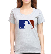 Load image into Gallery viewer, Baseball T-Shirt for Women-Grey Melange-Ektarfa.online
