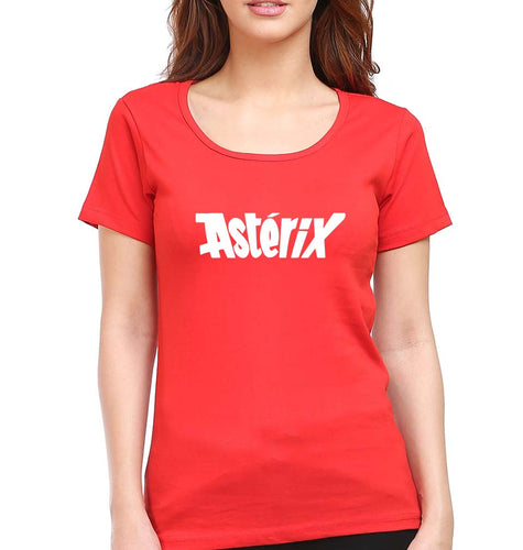Asterix T-Shirt for Women-Red-Ektarfa.online