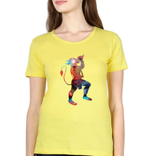 Load image into Gallery viewer, Hanuman Ji (God) T-Shirt for Women-Yellow-Ektarfa.online
