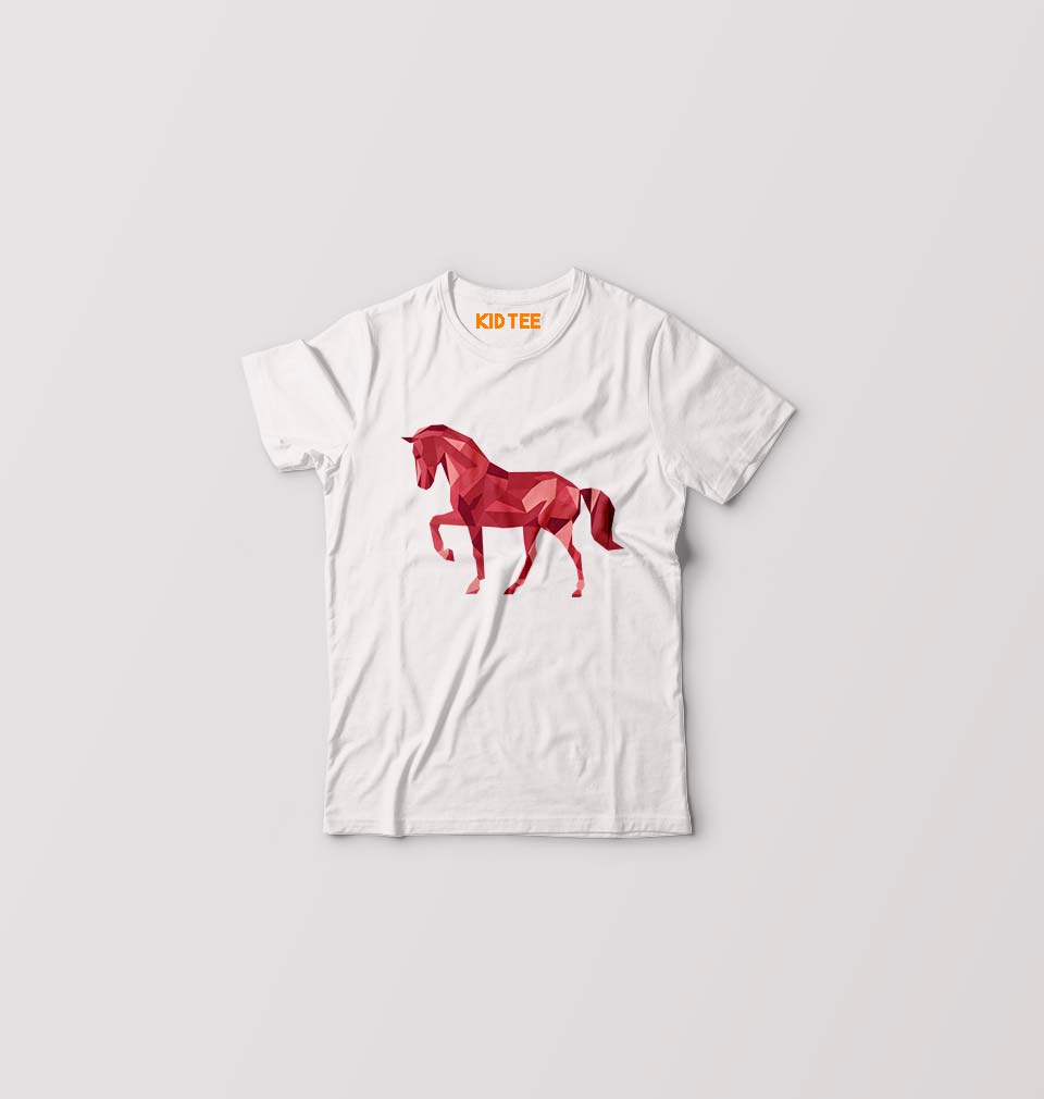 HORSE Kids T-Shirt for Boy/Girl-White-Ektarfa.online
