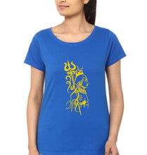 Load image into Gallery viewer, Mahakal Mahadev Bholenath Shiva Shivji T-Shirt for Women-Royal Blue-Ektarfa.online
