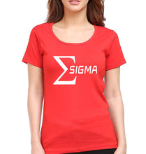 Load image into Gallery viewer, Sigma T-Shirt for Women-Red-Ektarfa.online
