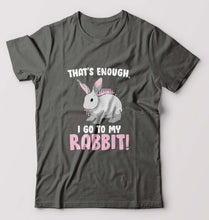 Load image into Gallery viewer, Rabbit Bunny T-Shirt for Men-Charcoal-Ektarfa.online
