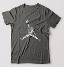Load image into Gallery viewer, Jorden Space Dunk T-Shirt for Men-Charcoal-Ektarfa.online

