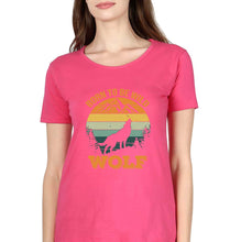 Load image into Gallery viewer, Wolf T-Shirt for Women-Pink-Ektarfa.online
