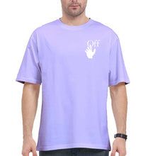 Load image into Gallery viewer, off white Oversized T-Shirt for Men-Lavender-Ektarfa.online
