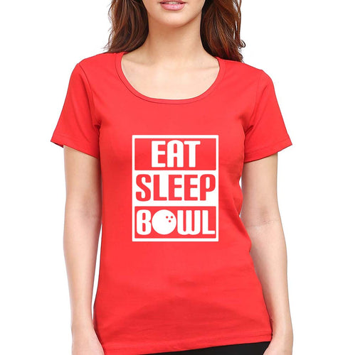 Bowling T-Shirt for Women-Red-Ektarfa.online