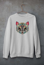 Load image into Gallery viewer, Psychedelic Cat Unisex Sweatshirt for Men/Women-Grey Melange-Ektarfa.online

