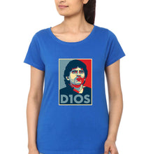 Load image into Gallery viewer, Diego Maradona T-Shirt for Women-Royal Blue-Ektarfa.online
