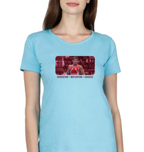 Load image into Gallery viewer, Sushil Kumar T-Shirt for Women-Light Blue-Ektarfa.online
