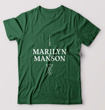 Load image into Gallery viewer, Marilyn Manson T-Shirt for Men-Bottle Green-Ektarfa.online
