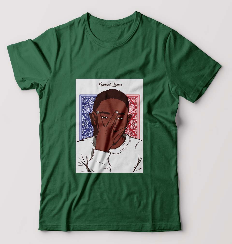 Kendrick Lamar T-Shirt for Men-Dark Green-Ektarfa.online