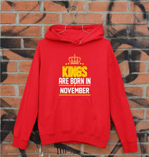 Load image into Gallery viewer, Kings Are Born In November Unisex Hoodie for Men/Women-Red-Ektarfa.online
