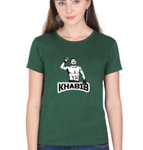 Load image into Gallery viewer, Khabib Nurmagomedov T-Shirt for Women-Dark Green-Ektarfa.online
