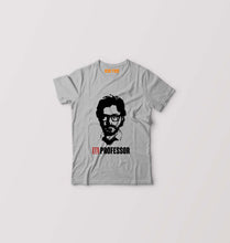 Load image into Gallery viewer, Money Heist The Professor Kids T-Shirt for Boy/Girl-Grey-Ektarfa.online
